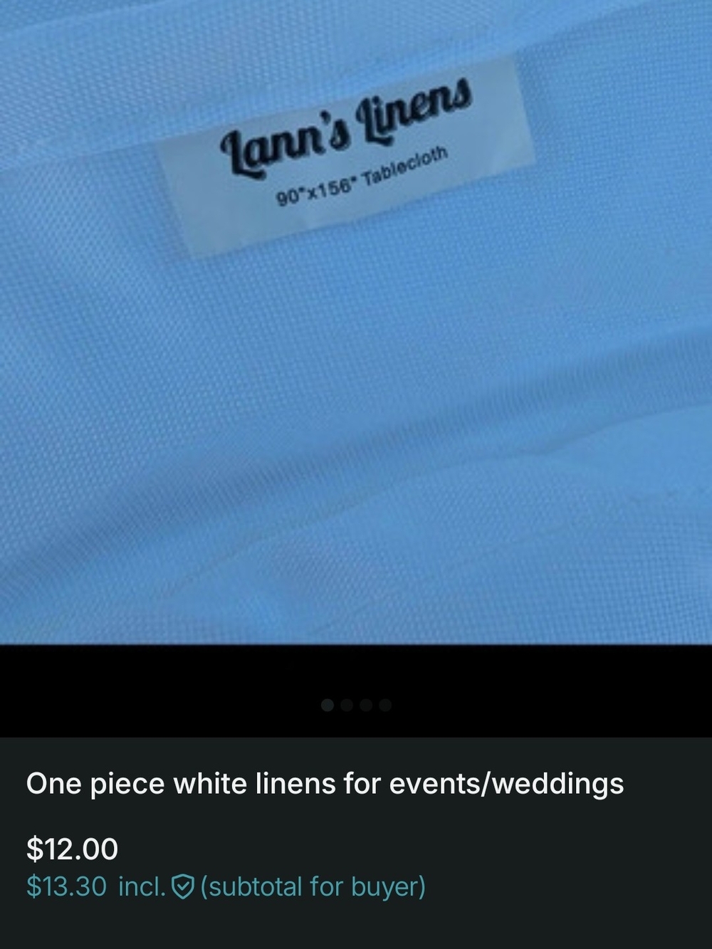 White Tablecloth - Elegant Event Linen